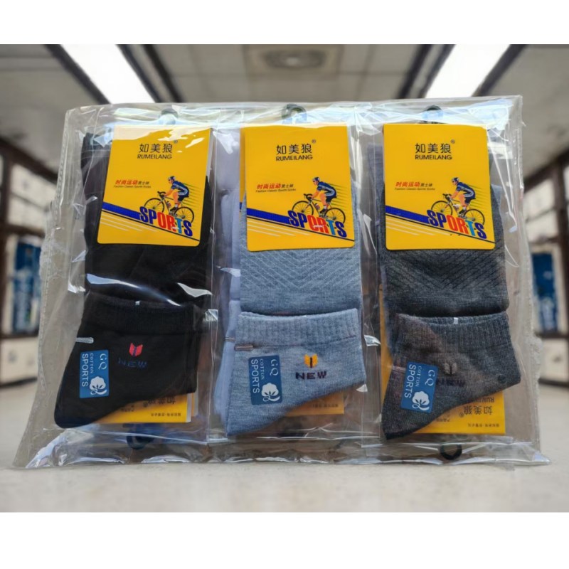 如美狼中筒运动袜