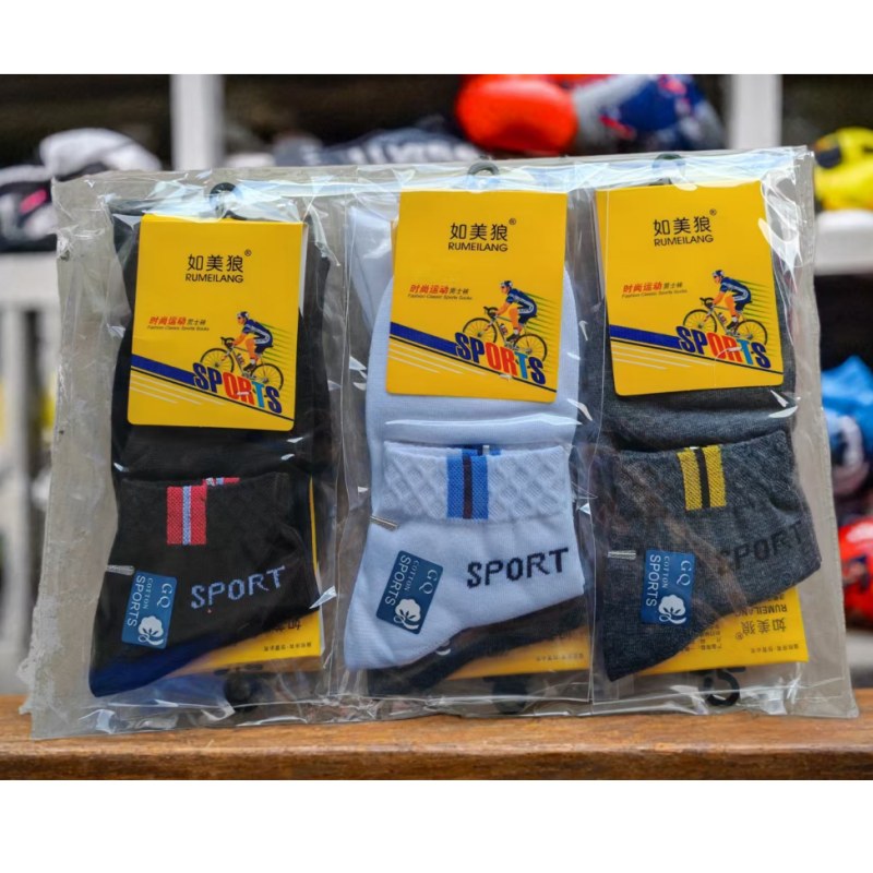 如美狼中筒运动袜