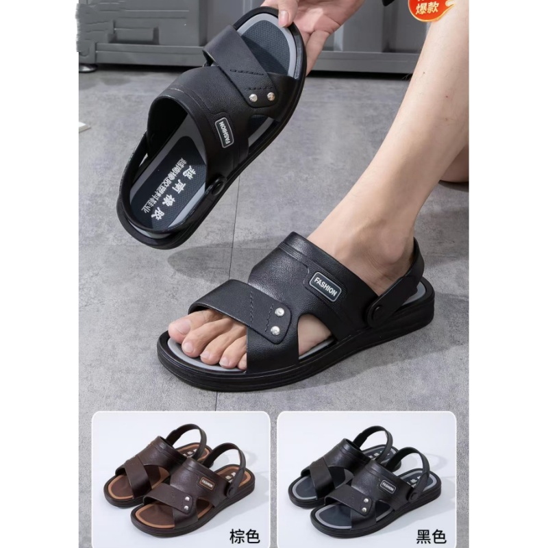 结实耐用防滑压低男凉鞋